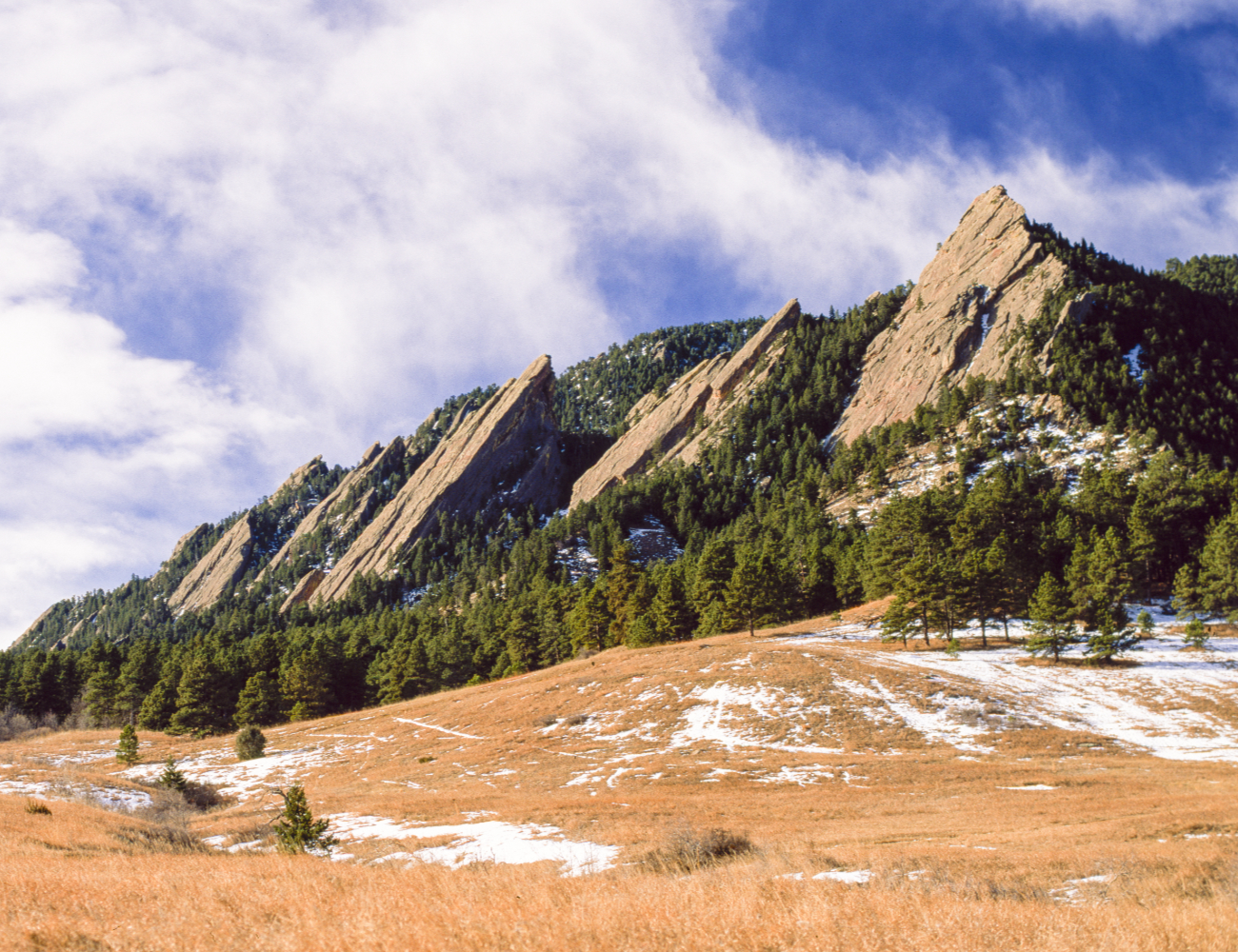 The Boulder Valley and the Flatirons, a landscape known to the Arapaho as Heet3iixoobee' or Heet3iiookuu